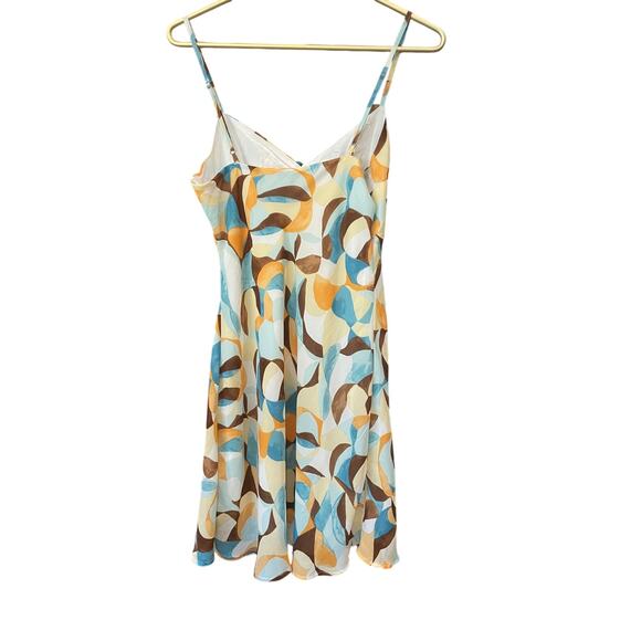 Abercrombie & Fitch Spaghetti Strap Dress – Brown/Blue/White – Size M – EUC - Picture 4 of 9